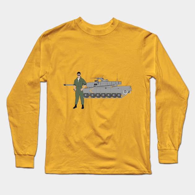 War of tanks Long Sleeve T-Shirt by IvanAK